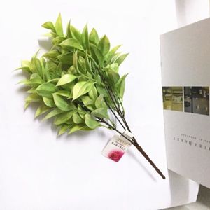 ARBRE - BUISSON Objets décoratifs,Fleurs artificielles avec feuille d'herbe verte,plantes en plastique,fausse feuille,buisson de - [14][D70777]