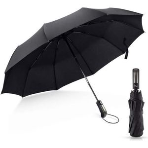 PARAPLUIE Hicollie® Parapluie Pliant Automatique À Dix Os Acier Résistant Vent Soleil Revêtement Parasol