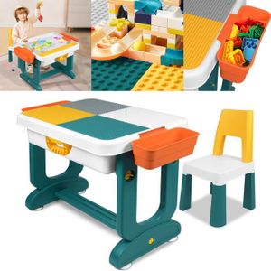 TABLE JOUET D'ACTIVITÉ LZQ Table pour enfants 5 en 1 avec chaises Set Tab