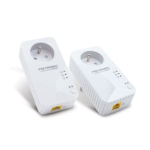COURANT PORTEUR - CPL Prise CPL netsocket Duo 600 avec prise gigogne