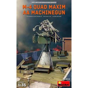 KIT MODÉLISME Figurine Mignature M-4 Quad Maxim Aa Machinegun - 