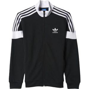 SURVÊTEMENT Veste de Survêtement Adidas Challenger Noir-Blanc-Bleu - Manches Longues - Multisport