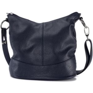 Sac bandoulière Cuir bleu marine FLORENCE N1030 Sac à main