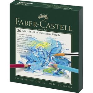 CRAYON DE COULEUR Faber-Castell 117538 Crayons de couleur aquarellables Albrecht Dürer studio, box de 36200