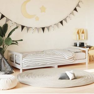 STRUCTURE DE LIT Cadre de lit pour enfants blanc 80x200 cm bois de 