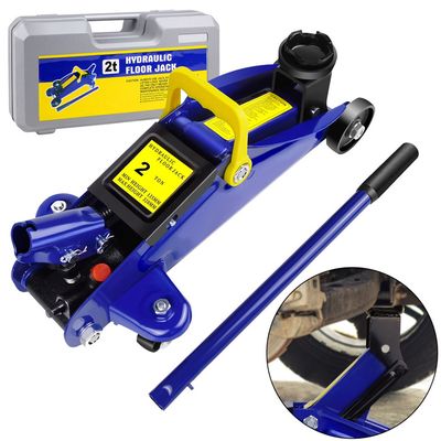 Cric Hydraulique 2,5T à 4T Pour Voiture - Double Piston, Levage Rapide - Hauteur Min 85-100mm, Max 495-533mm - Acier Robuste