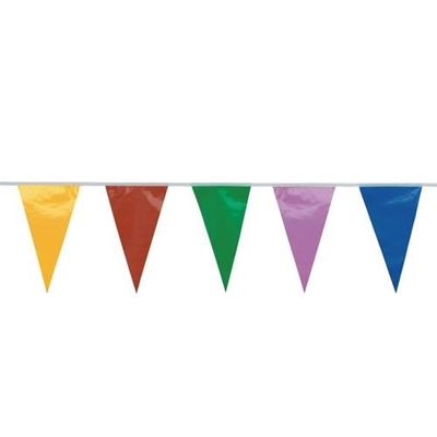 300 Pièces Fanions Guinguette Extérieur 160m - Guirlande Drapeaux Triangle Multicolore Pour Fête Mariage Anniversaire