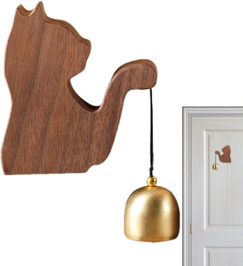 Carillons Cloche Porte Sonnette Bois Jolie Sonnette Porte Entrée ...