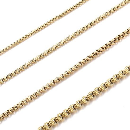 Acier inoxydable perles chaînes boule collier bijoux à bricoler soi Acier inoxydable perles chaînes boule collier bijoux à bricoler soi