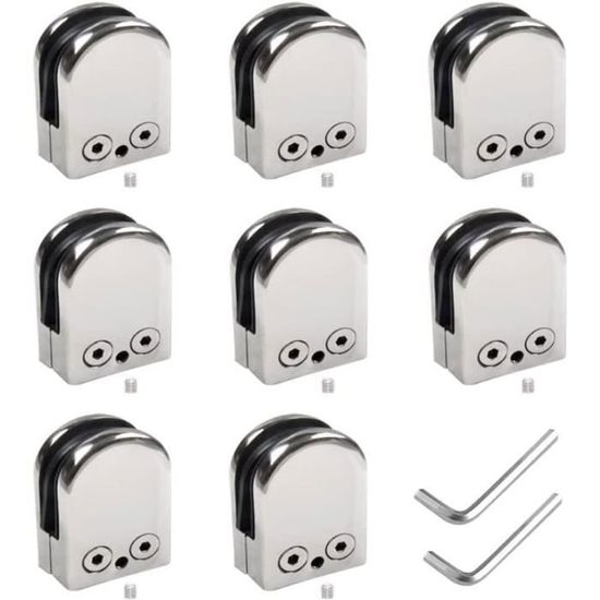 Pince à Verre En Acier Inoxydable - Support De Verre - Balustrade D