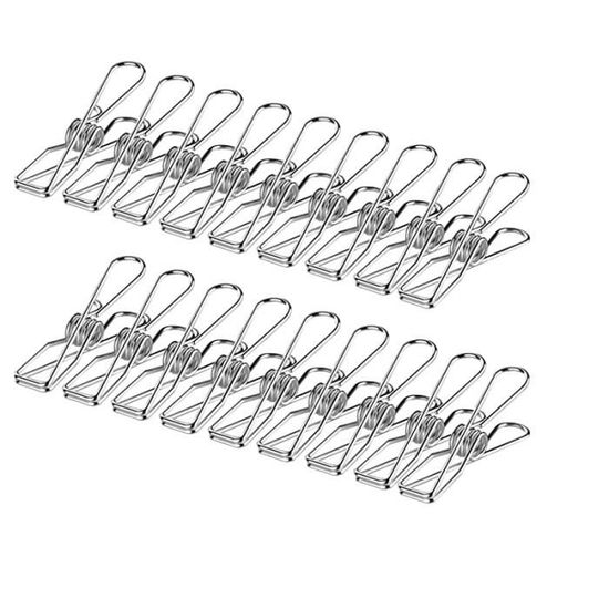 Pinces à Ressort Pour Serre En Aluminium - Lot De 25 - Acier Inoxydable, Fixation Verre Tildenet
