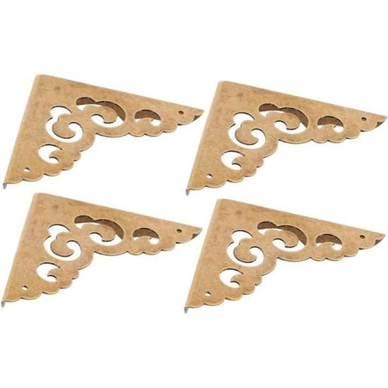 Lot De 12 Gardes D'angle Antiqués En Fer Bronze - Pour étuis En Bois - Neuf Sous Emballage