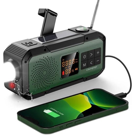 Bluetooth En Haut-Parleur Manivelle, Haut-Parleur De Voyage