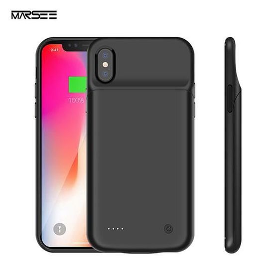 5,8 Pouces 6500 mAh Portable Externe Batterie Puissante Power Bank Chargeur Coque Rechargeable pour iPhone X/XS Trswyop Coque Batterie pour iPhone X/XS 