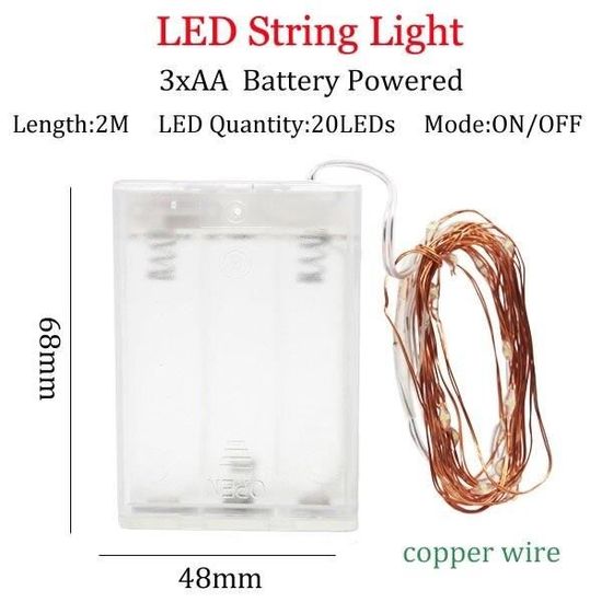 30 Mini Lampes LED Pour Ballons - Blanc Chaud, Piles Incluses - Décoration Fête - 4