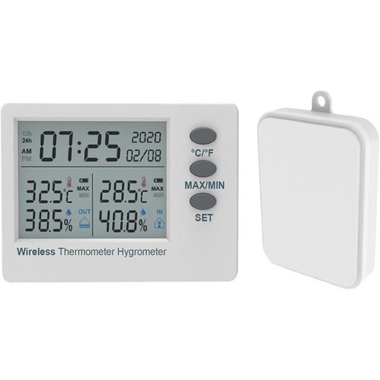 Capteur Theroètre Hygroètre WiFi : Oniteur Intelligent Sans Fil De Tepérature Et D'huidité