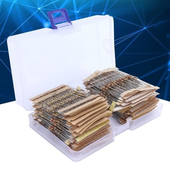 Kit De 210 Résistances Carbone 1W - 21 Valeurs De 0,1 Ohm à 0,91 Ohm - Tolérance 5% - Pour Soudure