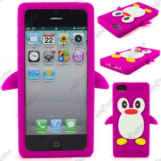 Cover Con Risvolto In Pelle PU Per IPhone SE/5S/5 – Rosa – EbestStar – Include Vetro Temperato 9H