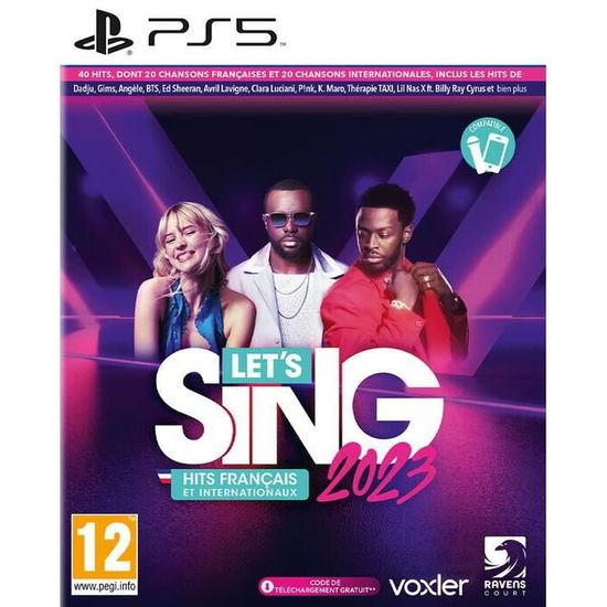 Jeu PS5 Let’s Sing 2023 - Ravenscourt - Voxler - Musical - Code dans la boîte - Blu-Ray