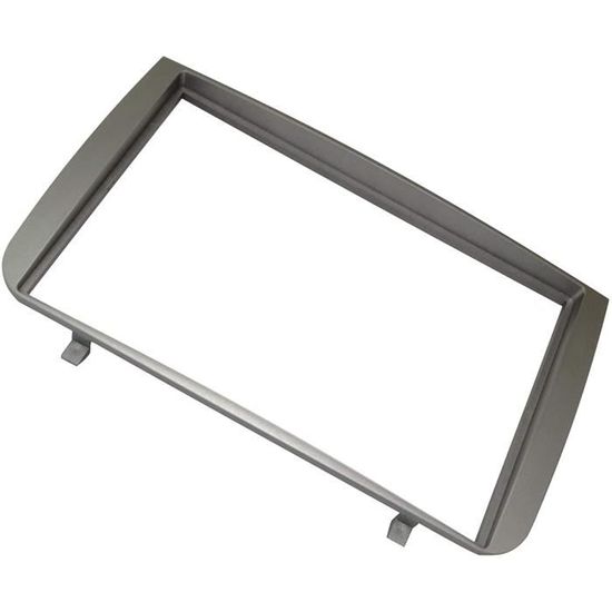 Cadre Façade Pour Peugeot 406 (1995-2005) - Adaptateur Pour Autoradio GPS 9 Pouces, Cadre Argenté