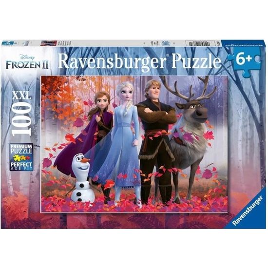 Puzzle La Reine des Neiges 2 - Ravensburger - 100 pièces XXL - La magie de la forêt