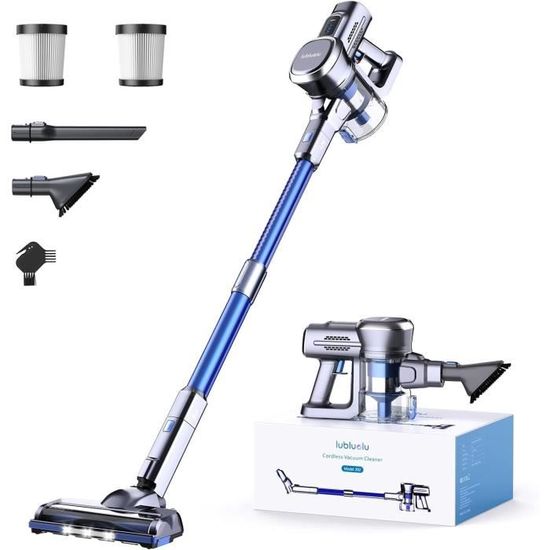 Aspirateur Balai Sans Fil Dzaki 45KPa - Autonomie 50 Min, Batterie Amovible, écran LED, Brosse Anti-peluches Et Filtre HEPA