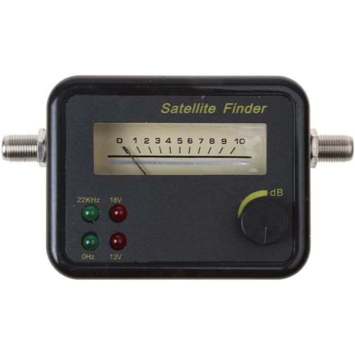 XCSOURCE SF 2400 - Satfinder Numérique Pro Avec Affichage LCD, Alarme Sonore Et Atténuateur Pour Alignement Parfait D'Antenne Satellite
