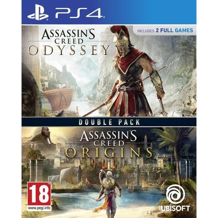 Compilation Assassin's Creed Origins + Assassin's Creed Odyssey Jeux PS4