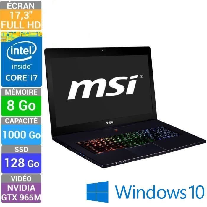 Dalle écran 17.3" Full HD LED Pour MSI GS70 2OD-086FR - Remplacement Compatible Neuf