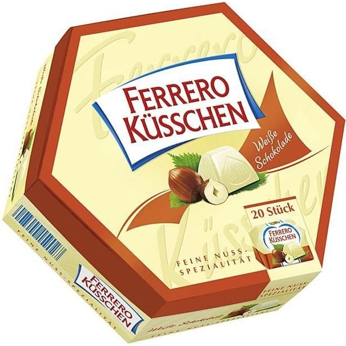 Chocolat de Noel: Ferrero Küsschen blanc, 178gr