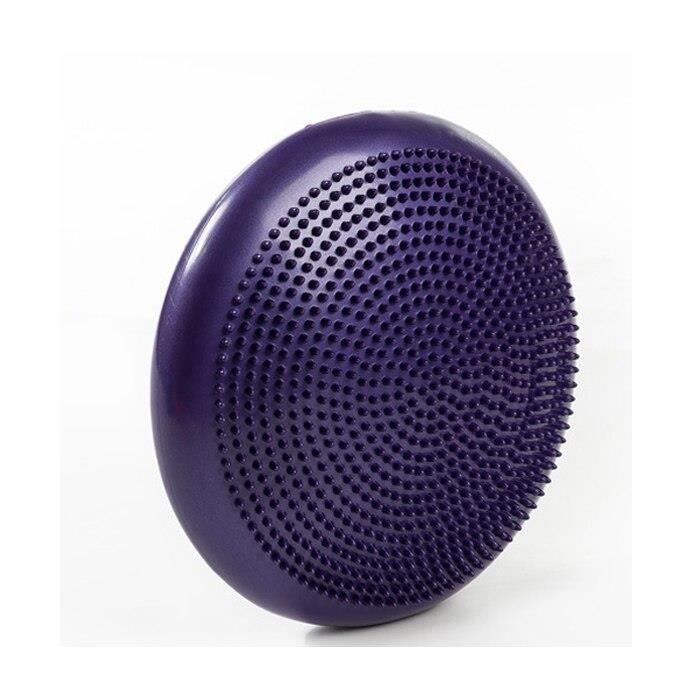 Balles gonflables de Massage de Yoga équilibrant la demi boule de sphère stabilisateur de Yoga entra - Modèle: purple -