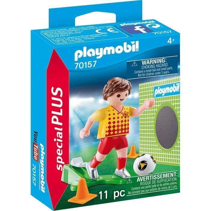 PLAYMOBIL 70157 - Sports et Action - Spécial Plus - Joueur de foot et but - Nouveauté 2020