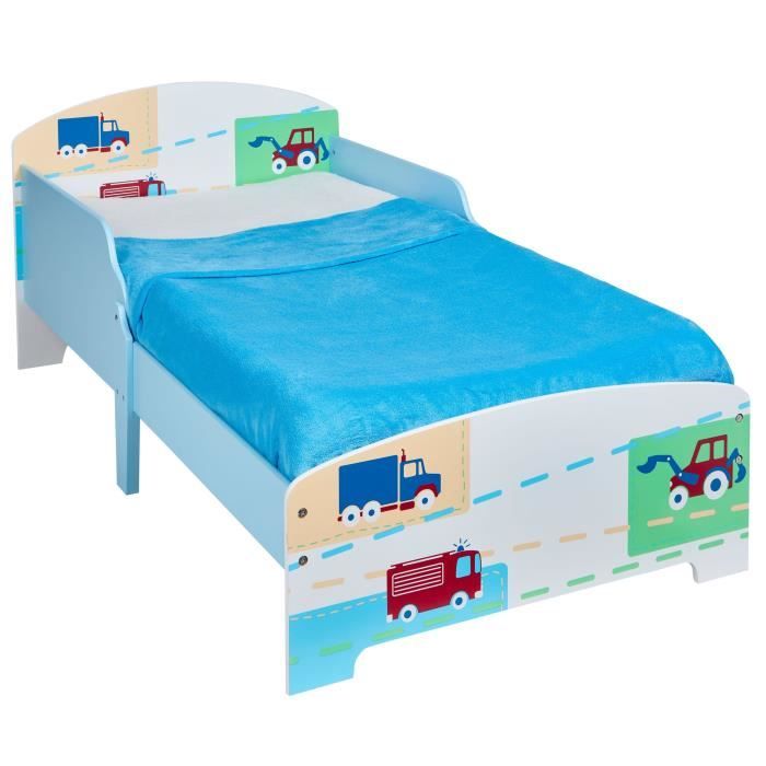 Worlds Apart Lit d'enfants Camions et tracteur Blanc WORL230006