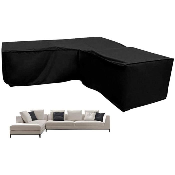 HOUSSE MEUBLES JARDIN PUDDINGHH® Housse De Protection Canapé D'angle - Résistant À L'eau Polyester & R449