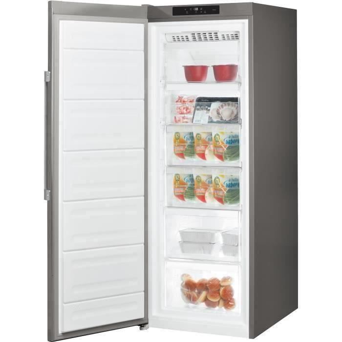 SHOT CASE - HOTPOINT ZHU6 F1C XI - Congélateur armoire - 222L - Froid ventilé - A+ - L 60cm x H 167cm - Silver