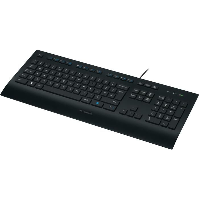 Clavier gamer Logitech k280e german layout noir