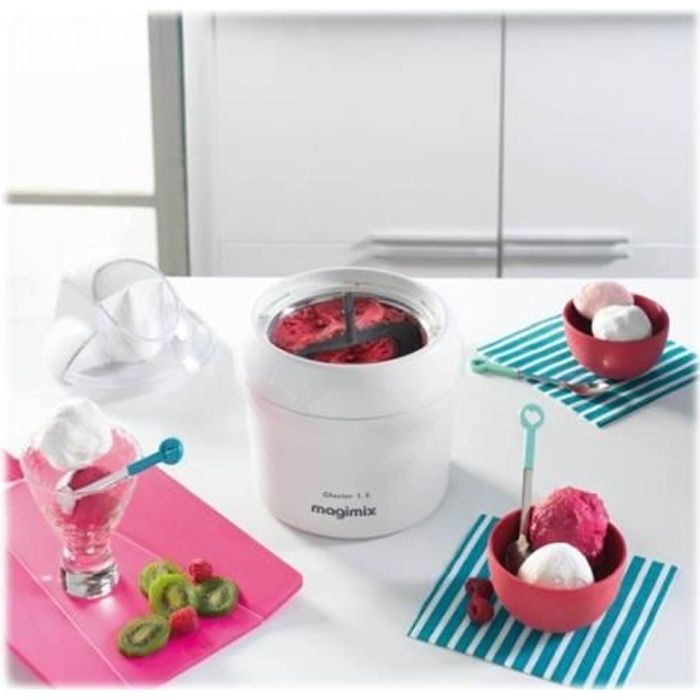 Magimix Glacier 11667 Sorbetière 1.5 litres 15 Watt blanc
