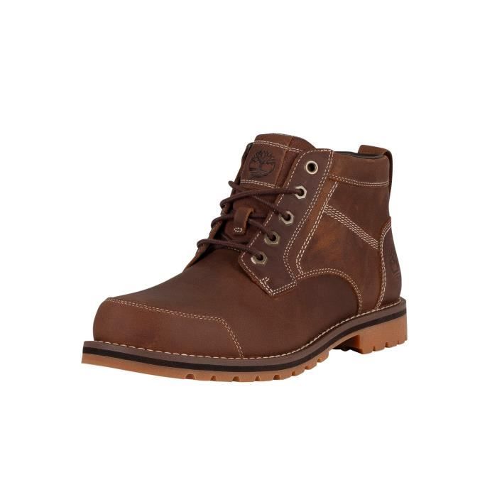timberland cuir marron