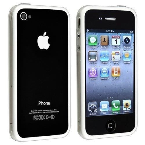 Bumper avec boutons effet métallique pour Iphone4
