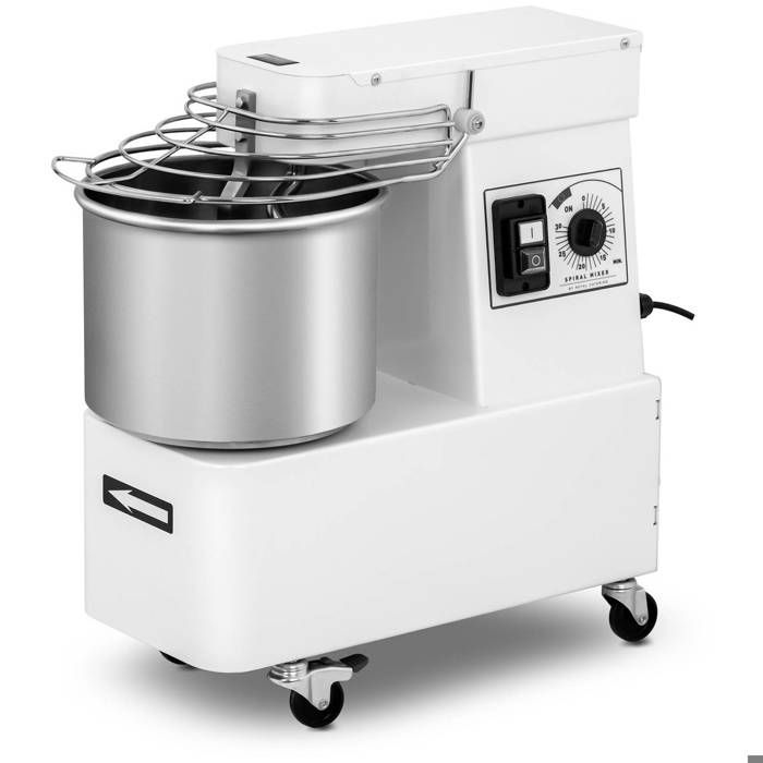 Pétrin À Spirale Professionnel Système Planétaire Cuve & Tête Fixes 8 kg 370w