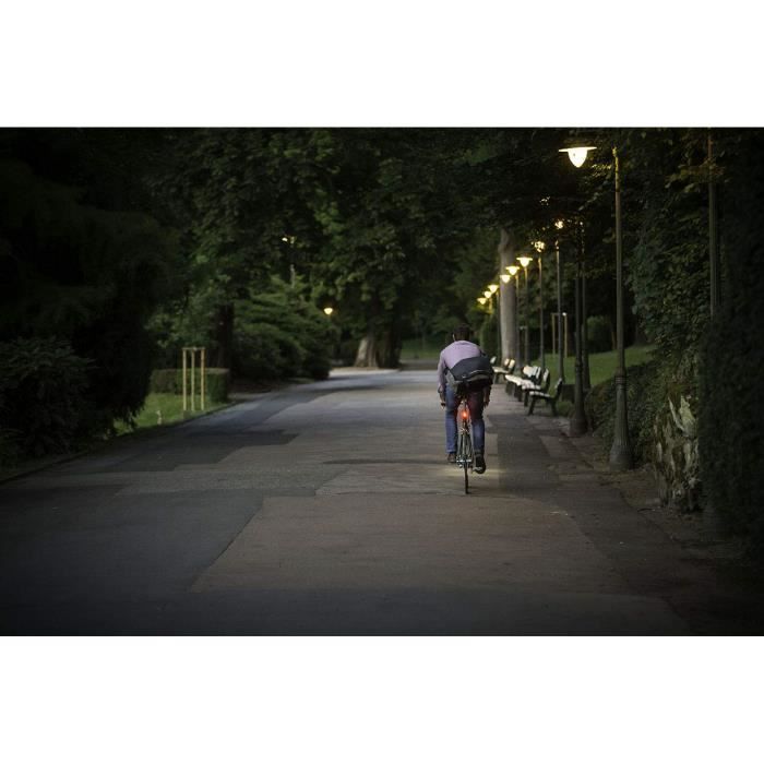 Sigma Sport Batterie LED éclairage pour Vélo Nugget II, 400 m Feu Arrière visibilité, Rechargeable, STVZO (, Noir