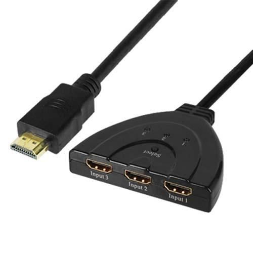 DIGIFLEX Splitter hub commutateur 3 ports HDMI 1,3b 1080 p pour vidéo et audio HD