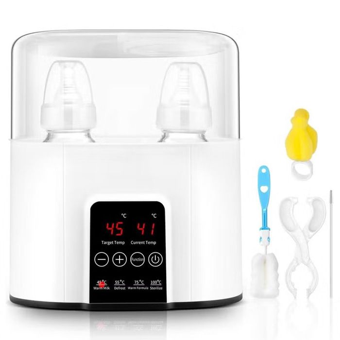 Chauffe-Biberon 6 En 1 Multifonction – Double Biberons, Stérilisateur, Décongélation, Maintien Au Chaud 48h, Écran LCD, Température Précise Pour Bébé