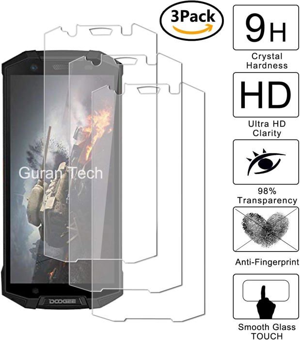 Protection écran Verre Trempé AtFoliX FX-Hybrid Pour Doogee S70 - 9H Anti-rayures - Facile à Poser - Fabriqué En Allemagne
