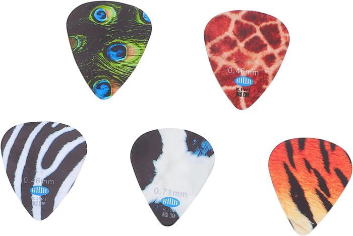 6 Médiators De Guitare Personnalisables – Tailles 0,46/0,71/0,96 Mm – Ajoute Ton Texte Ou Photo