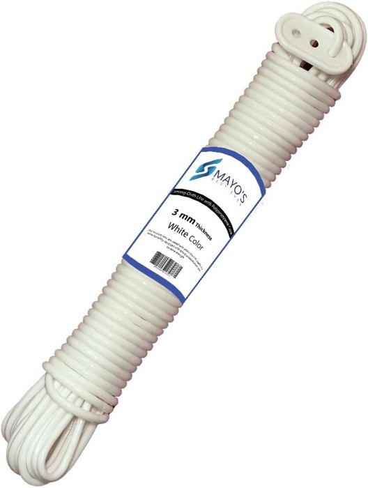 Everlasto Corde à Linge PVC Renforcée Acier 4,7 Mm X 20 M – Ultra-Résistante Avec Tendeur