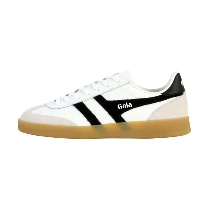 Gola Basket Basse Cuir Gola Viper Leather - CMB744WB Blanc Noir Gomme