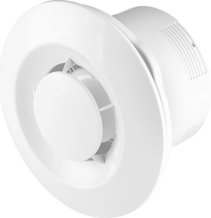 Awenta - WXS100T - Ventilateur de plafond salle de bain Sateo fi100 105m3/h 10W 230V avec minuterie blanc - Awenta