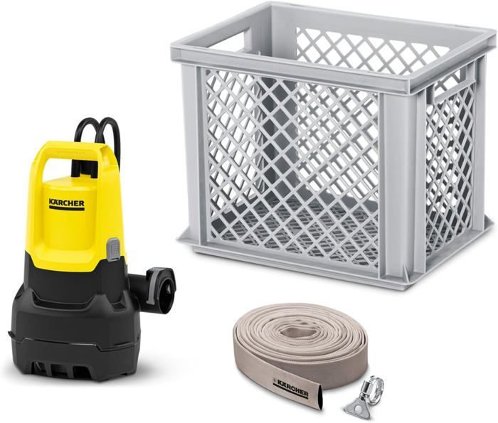 Pompe Évacuation Submersible Eaux Usées 16000 Gardena - 450W, Débit 16000 L/h, Flottant Automatique