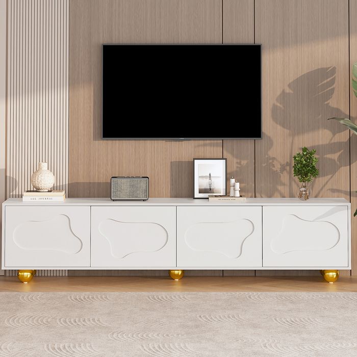 Meuble TV nuage avec 2 armoires - 180x40x45 cm Meuble TV nuage avec 2 armoires - 180x40x45 cm
